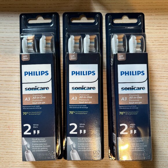 Philips Sonicare Toothbrush Heads (6 heads) + Colgate Toothpaste bundle - Picture 2 of 3